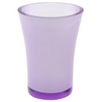 Gedy AU98-63 Round Toothbrush Holder Made From Thermoplastic Resins in Purple Finish